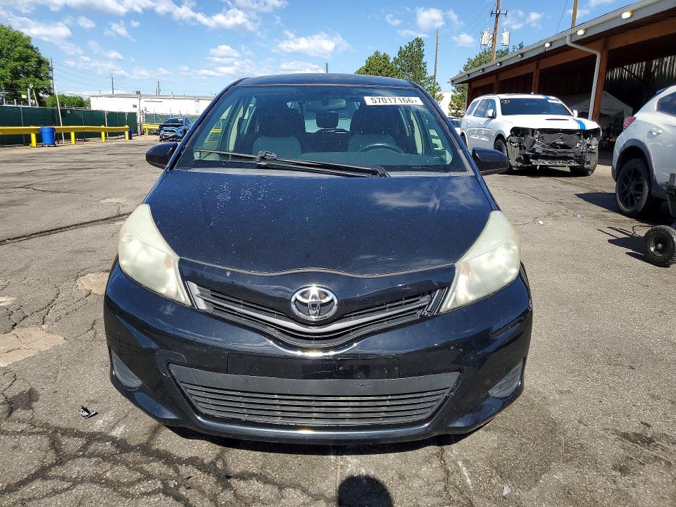 2013 Toyota Yaris VIN JTDKTUD34DD556841 COPART salvage auction — REAR END, Co - Public - Salvage Title, sold $1,600 on 2026-07-09 (photo 5)