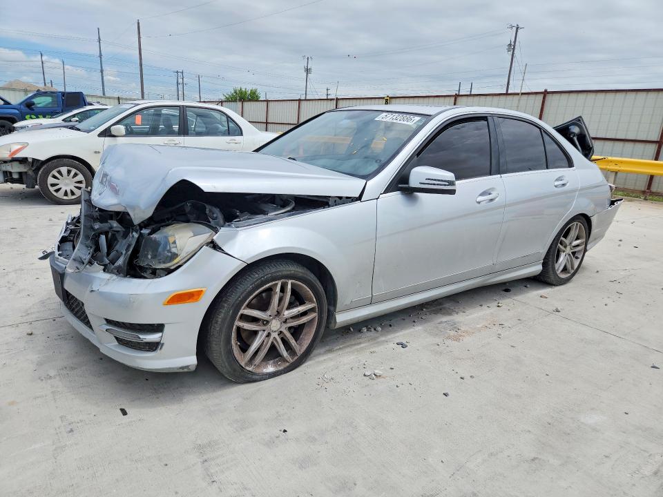 2013 Mercedes-benz C-klasse VIN WDDGF4HB2DR294017 COPART salvage auction — REAR END, Tx - Salvage Vehicle Title, sold $600 on 2026-07-10 (photo 1)