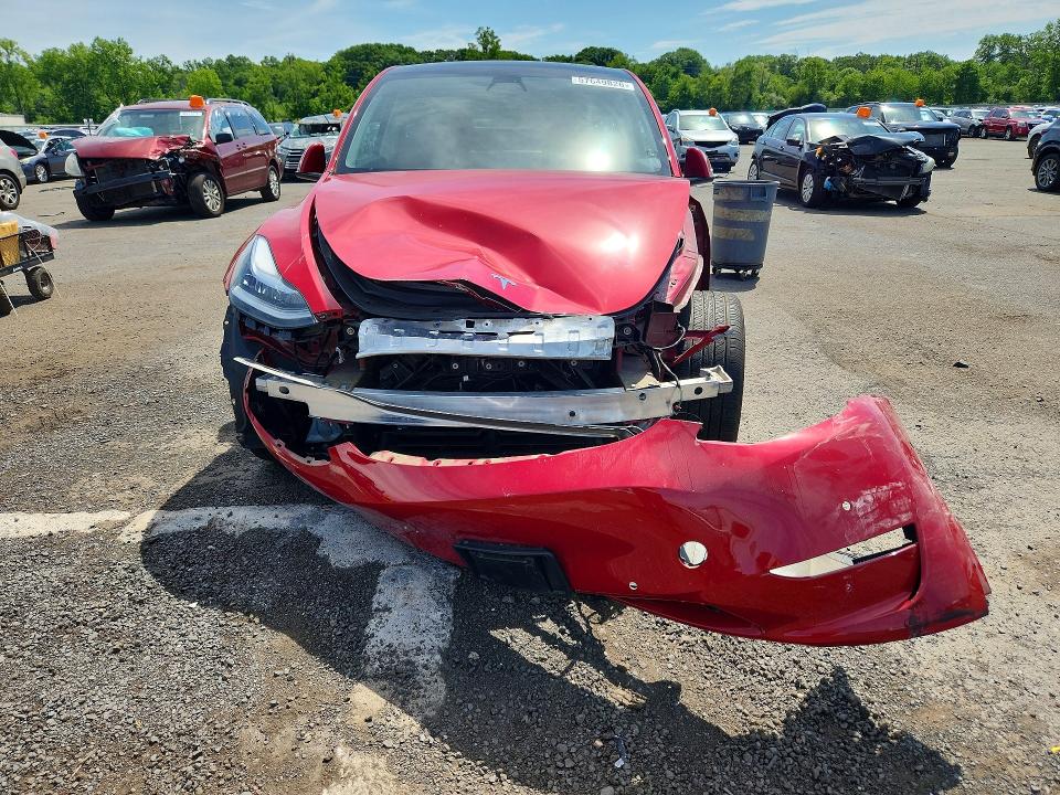 2022 Tesla Model y VIN 7SAYGDEE4NF331427 COPART salvage auction — FRONT END, Ct - Cert Of Title-Salvage, sold $10,100 on 2026-07-10 (photo 5)