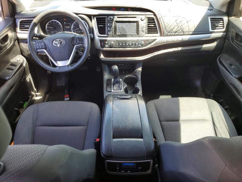 2017 Toyota Highlander VIN 5TDBZRFH7HS467148 COPART salvage auction — FRONT END, Ms - Certificate Of Title, sold $3,550 on 2026-07-02 (photo 8)