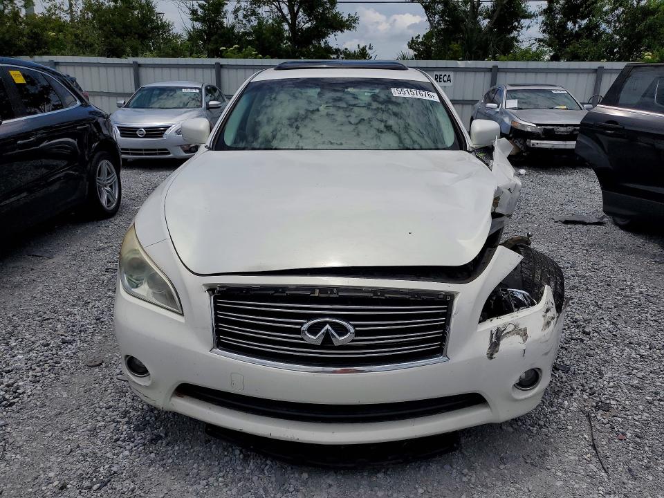 2012 Infiniti M VIN JN1BY1AP7CM335730 COPART salvage auction — FRONT END, Fl - Cert Of Title Slvg Rebuildable, sold $1,050 on 2026-07-17 (photo 5)