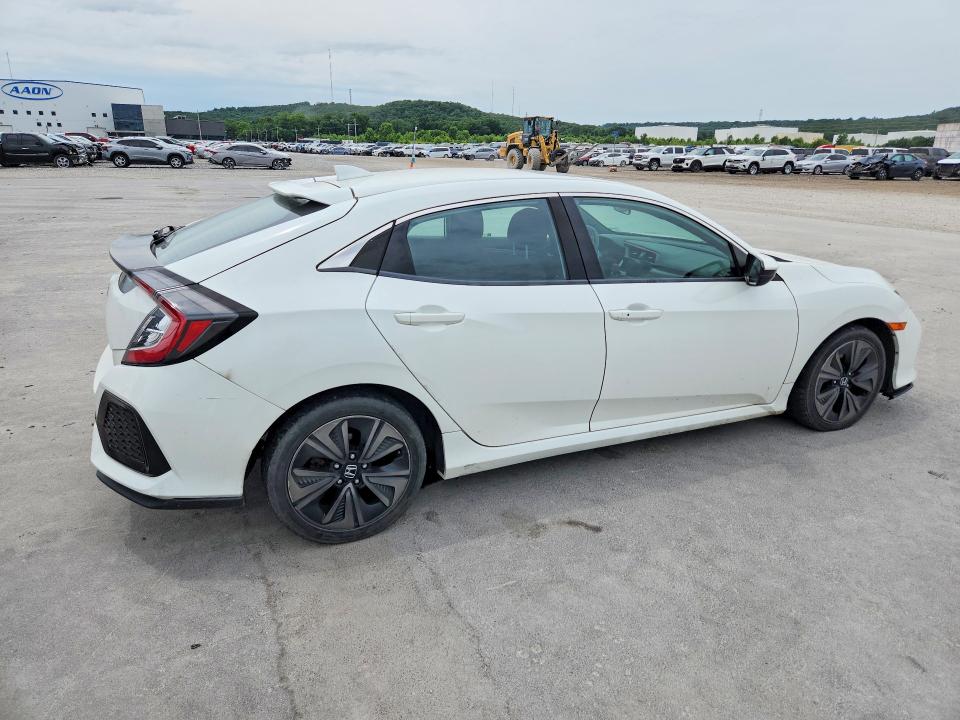 2017 Honda Civic VIN SHHFK7H55HU217844 COPART salvage auction — HAIL, Ok - Cert Of Title-Salvage, sold $5,300 on 2026-07-22 (photo 3)