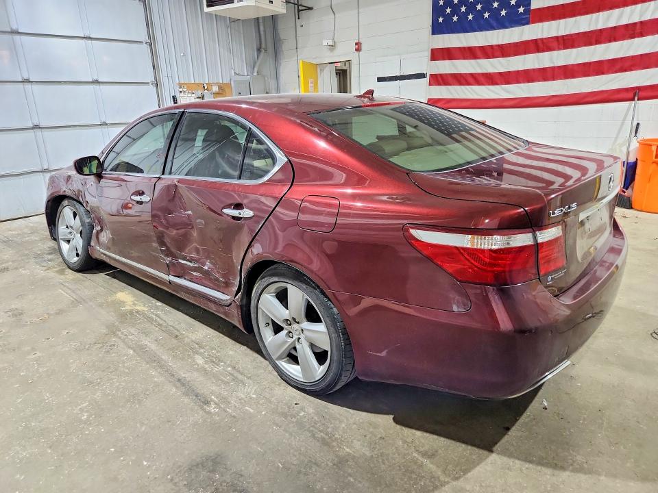2009 Lexus Ls 460 VIN JTHBL46F895087552 COPART salvage auction — FRONT END, Fl - Cert Of Title Slvg Rebuildable, sold $525 on 2026-07-02 (photo 2)