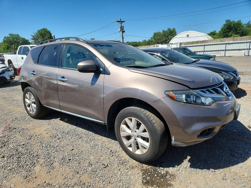 2013 Nissan Murano VIN JN8AZ1MW2DW320118 COPART salvage auction — REAR END, Nj - Cert Of Title-Salvage, sold $475 on 2026-07-07 (photo 4)