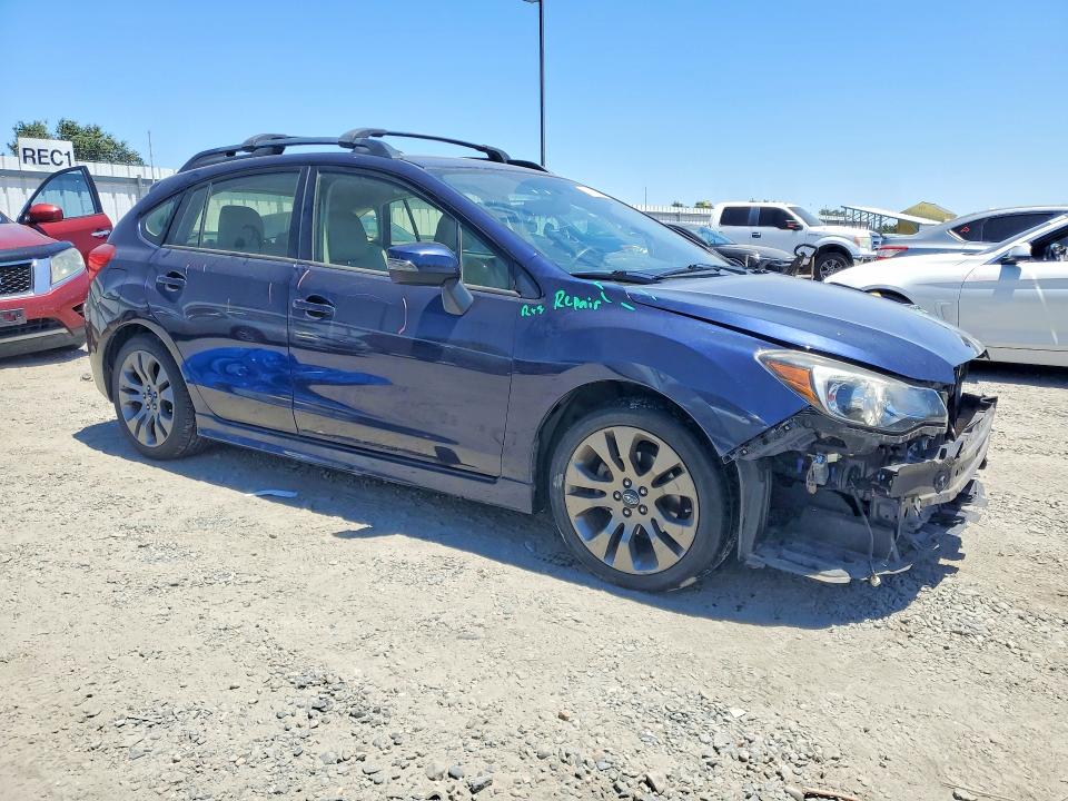 2016 Subaru Impreza VIN JF1GPAU66GH305230 COPART salvage auction — FRONT END, Ca - Salvage Certificate, sold $2,850 on 2026-07-14 (photo 4)