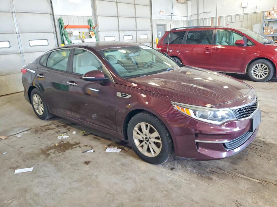 2016 Kia Optima VIN 5XXGT4L32GG115792 COPART salvage auction — MINOR DENT/SCRATCHES, Mo - Certificate Of Title, sold $875 on 2026-07-07 (photo 4)