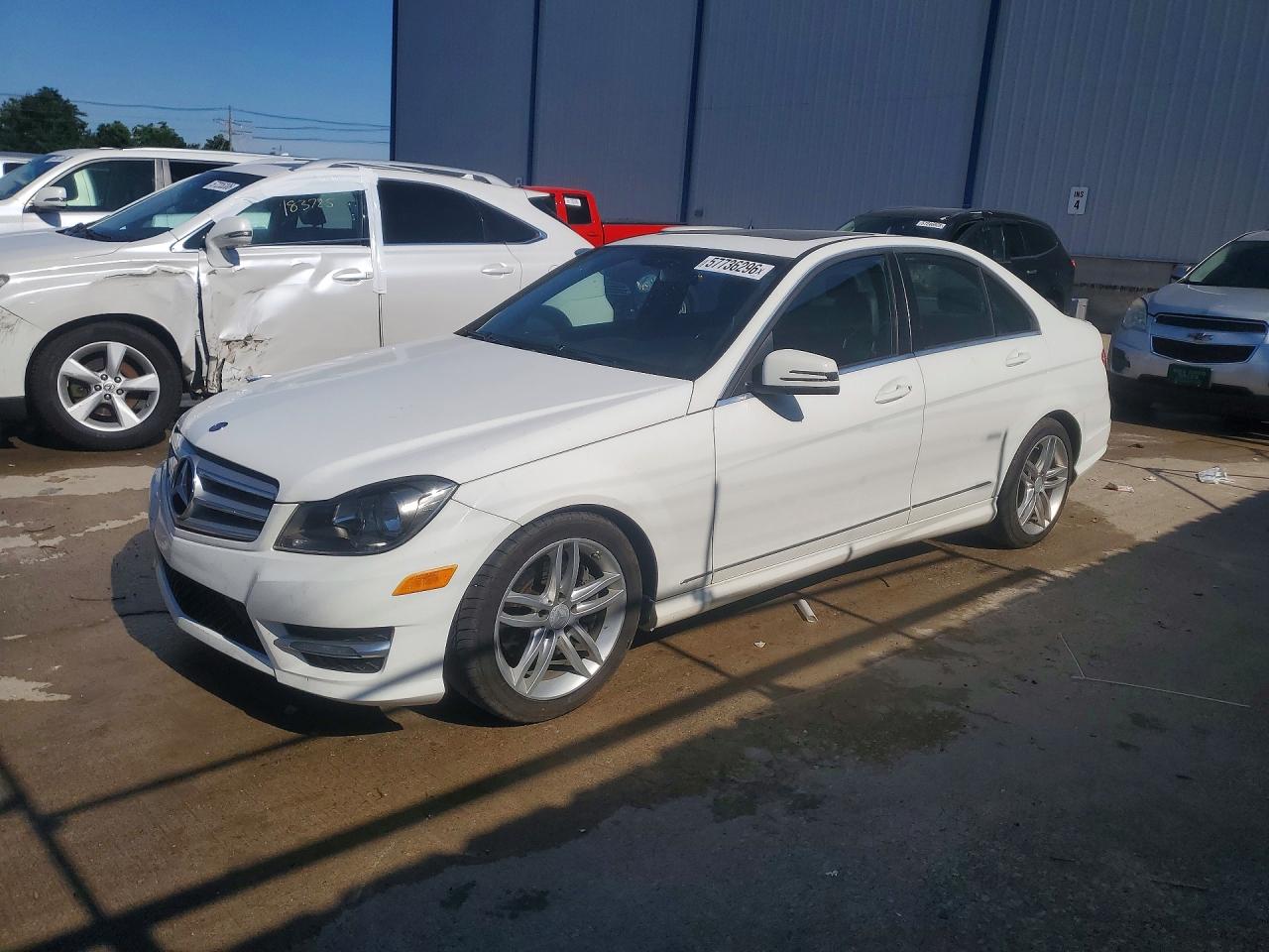 2013 Mercedes-Benz C-Class VIN WDDGF8AB8DR264537 COPART salvage auction — Normal Wear, KY - CERT OF TITLE-REBUILT VEHICLE, sold $2,250 on 2026-07-01 (photo 1)