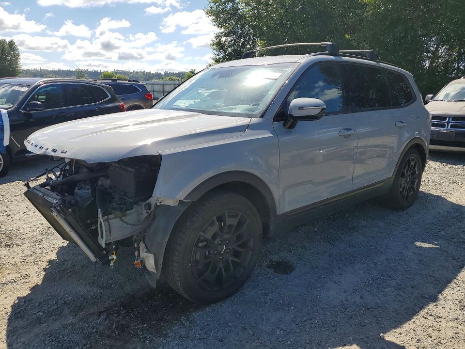 2022 Kia Telluride VIN 5XYP5DHC7NG243201 COPART salvage auction — FRONT END, Wa - Bill Of Sale, sold $7,700 on 2026-07-27 (photo 1)