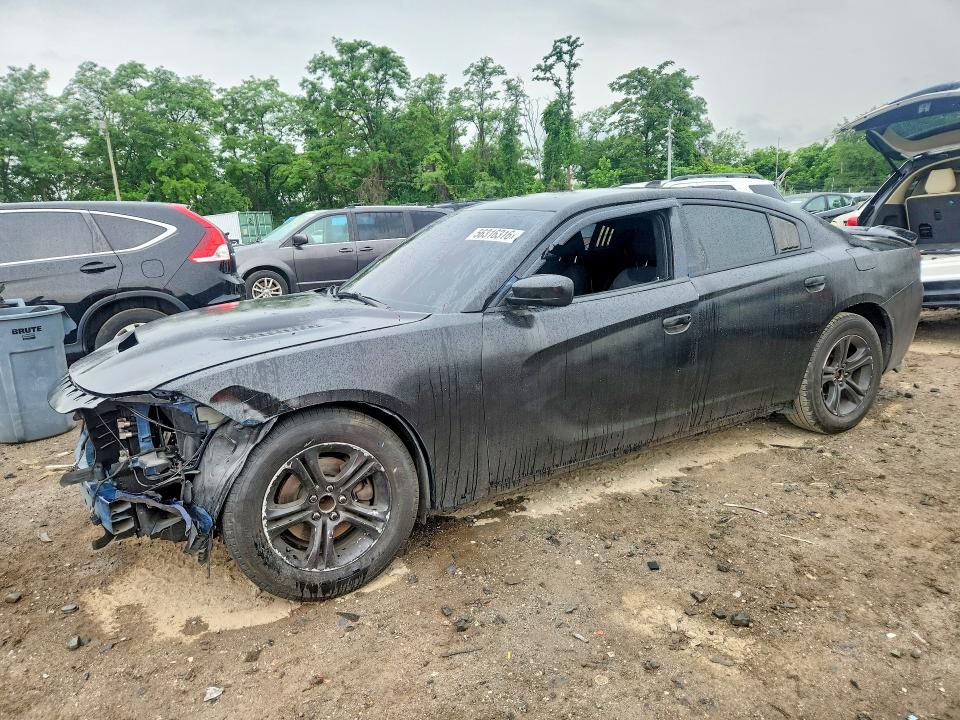 2015 Dodge Charger VIN 2C3CDXBG7FH843805 COPART salvage auction — FRONT END, Md - Parts Only-No Title Letter, sold $925 on 2026-07-09 (photo 1)