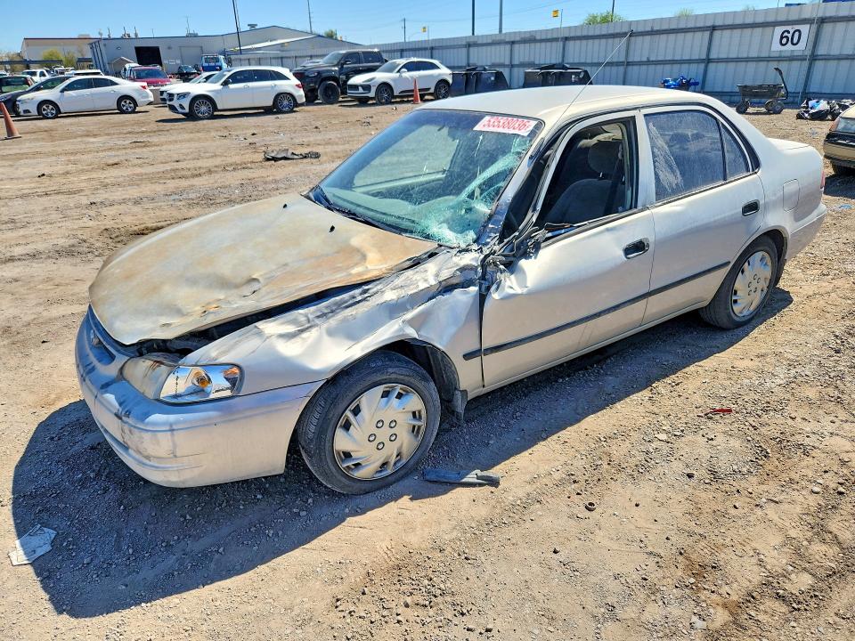 2000 Toyota Corolla VIN 1NXBR12EXYZ346652 — COPART salvage auction photo