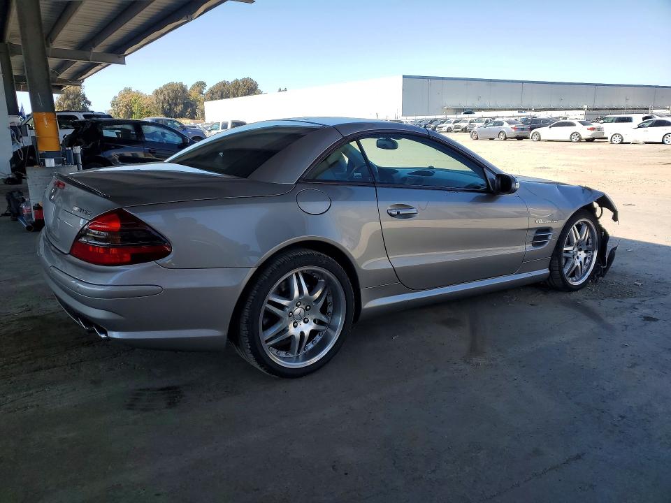2003 Mercedes-benz Sl-class VIN WDBSK74F63F044224 COPART salvage auction — FRONT END, CA - SALVAGE CERTIFICATE, sold $11,800 on 2026-09-29 (photo 3)