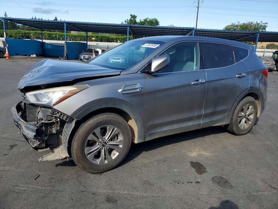 2015 Hyundai Santa fe VIN 5XYZTDLB5FG289995 COPART salvage auction — FRONT END, Ca - Salvage Certificate, sold $525 on 2026-07-07 (photo 1)