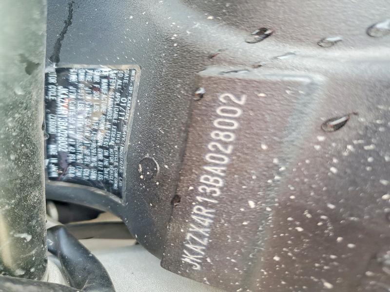 2011 Kawasaki Ninja VIN JKAZX4R13BA028002 COPART salvage auction — ALL OVER, Al - Cert Of Title-Salvage Title, sold $475 on 2026-07-28 (photo 9)