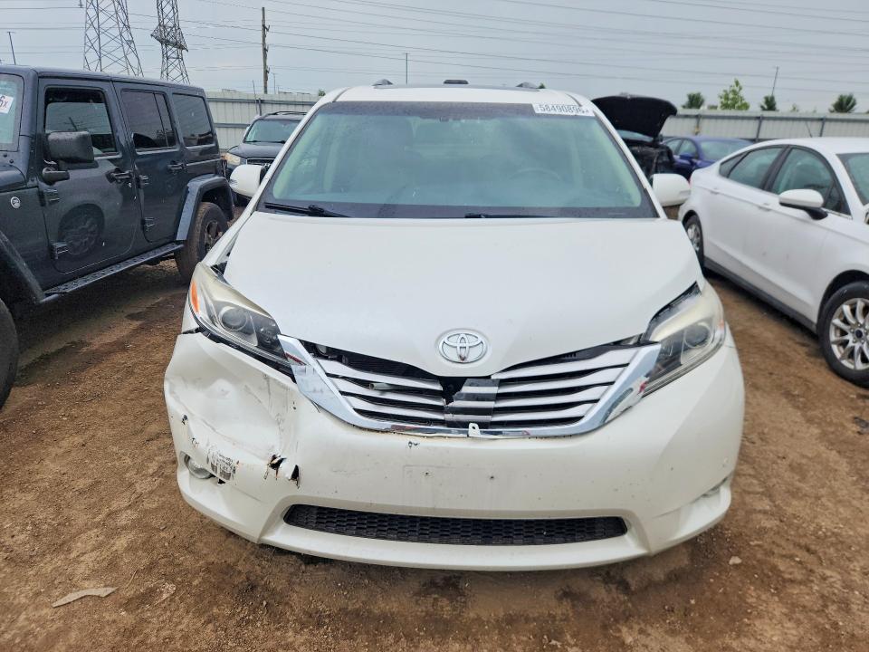 2015 Toyota Sienna VIN 5TDYK3DC9FS632942 COPART salvage auction — FRONT END, IL - SALVAGE CERTIFICATE, sold $7,800 on 2026-07-30 (photo 5)