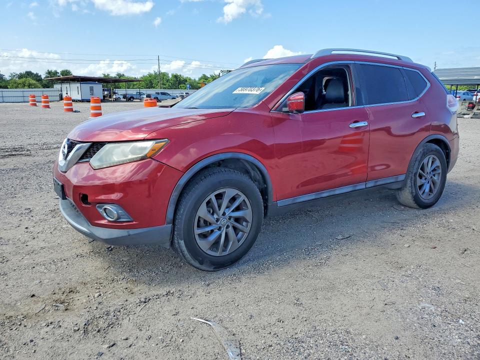 2016 Nissan Rogue VIN 5N1AT2MVXGC732900 COPART salvage auction — REAR END, Tx - Certificate Of Title (P), sold $1,850 on 2026-07-09 (photo 1)