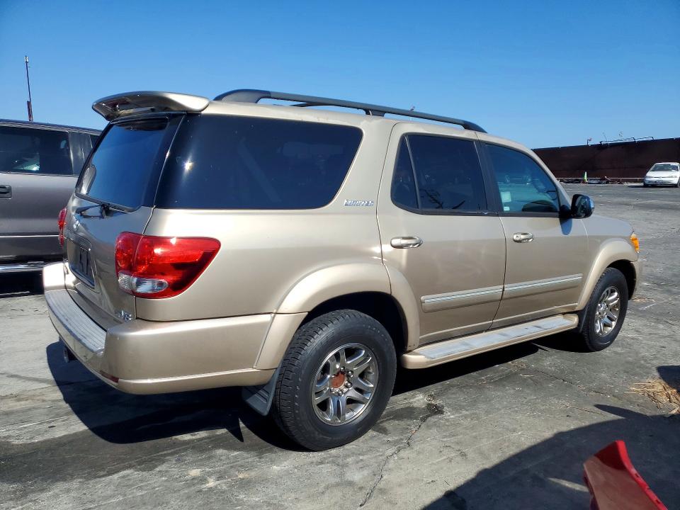 2007 Toyota Sequoia VIN 5TDZT38A67S295352 COPART salvage auction — MECHANICAL, Ca - Salvage Certificate, sold $1,100 on 2026-07-08 (photo 3)