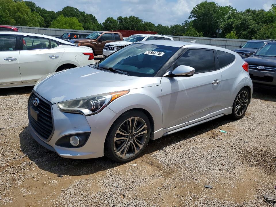 2016 Hyundai Veloster VIN KMHTC6AE5GU263455 COPART salvage auction — NORMAL WEAR, Ms - Certificate Of Title, sold $825 on 2026-07-21 (photo 1)