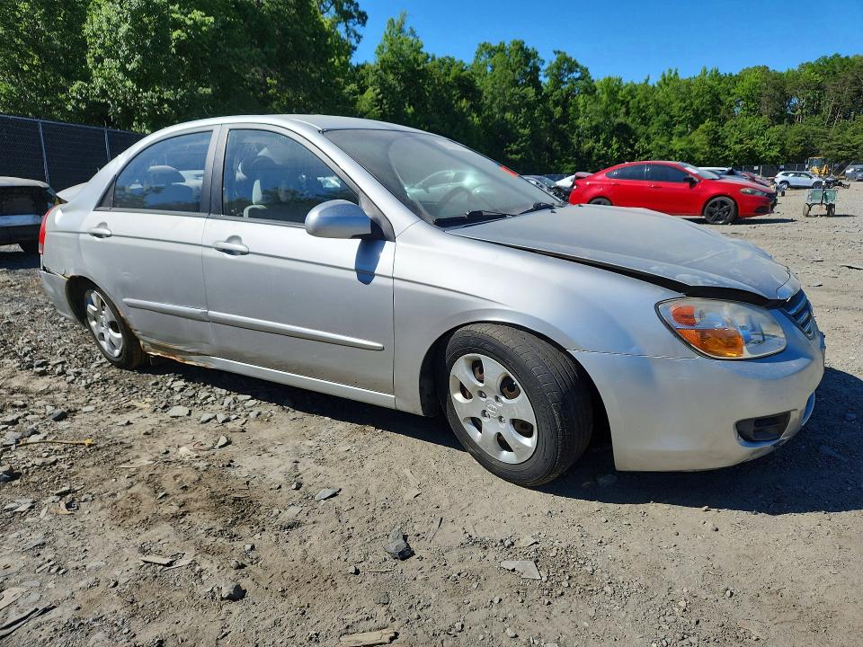 2008 Kia Spectra VIN KNAFE121185538001 COPART salvage auction — ALL OVER, MD - CERT OF SALVAGE > 75% DAMAGE, sold $300 on 2026-07-10 (photo 4)