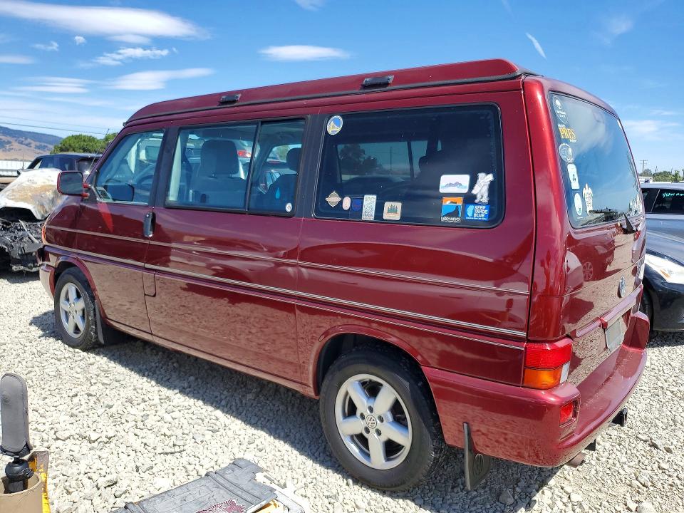 2001 Volkswagen Eurovan VIN WV2NB47001H112153 COPART salvage auction — FRONT END, Ca - Salvage Certificate, sold $4,600 on 2026-07-14 (photo 2)