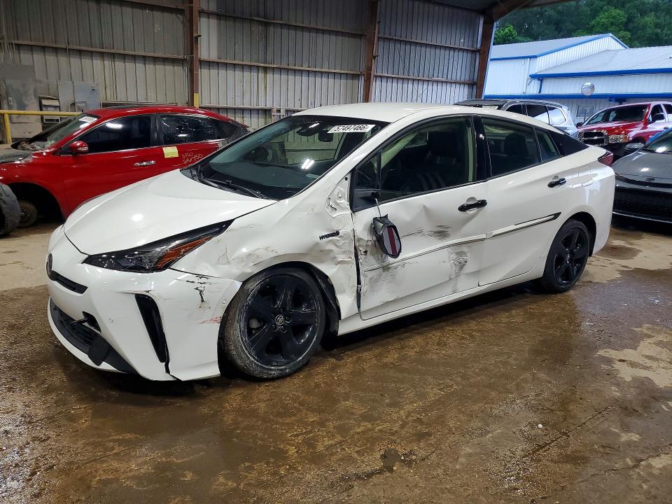 2022 Toyota Prius VIN JTDKAMFU7N3170126 COPART salvage auction — FRONT END, Ms - Cert Of Title-Salvaged, sold $6,700 on 2026-07-31 (photo 1)