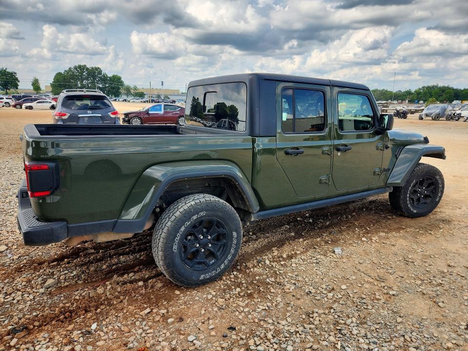 2021 Jeep Gladiator VIN 1C6JJTAM7ML611157 COPART salvage auction — FRONT END, AL - CERT OF TITLE-SALVAGE TITLE, sold $14,700 on 2026-07-29 (photo 3)