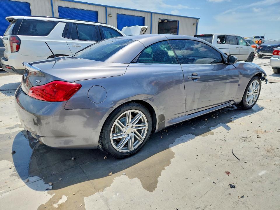 2012 Infiniti G VIN JN1CV6FE2CM200639 COPART salvage auction — FRONT END, Tx - Salvage Vehicle Title, sold $2,650 on 2026-07-28 (photo 3)