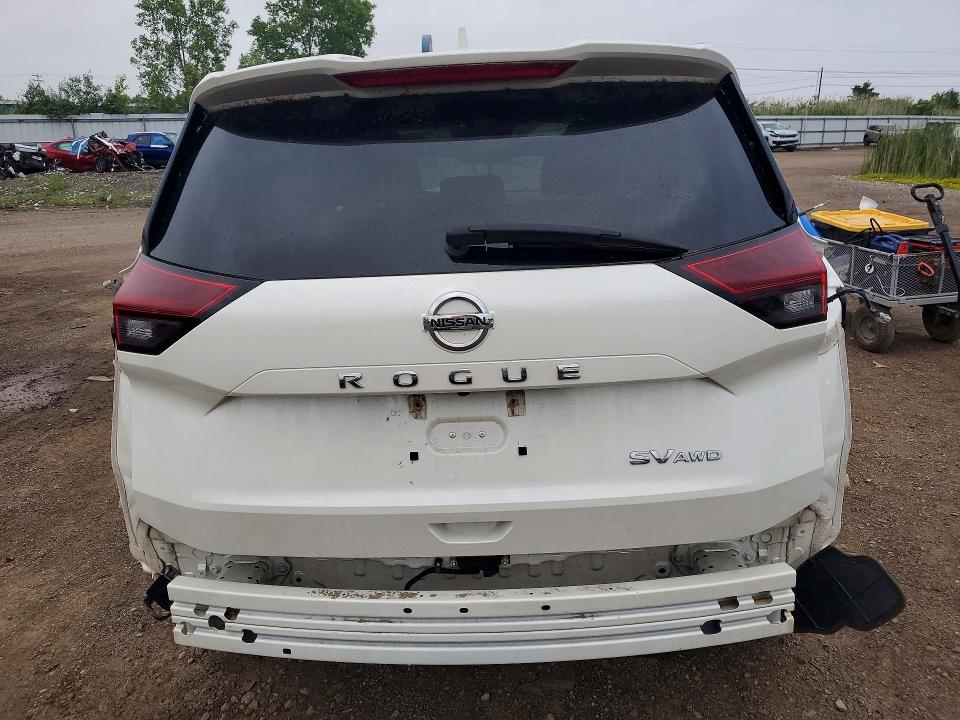 2021 Nissan Rogue VIN 5N1AT3BB2MC798237 COPART salvage auction — HAIL, Oh - Cert Of Title-Salvage, sold $5,100 on 2026-07-02 (photo 6)