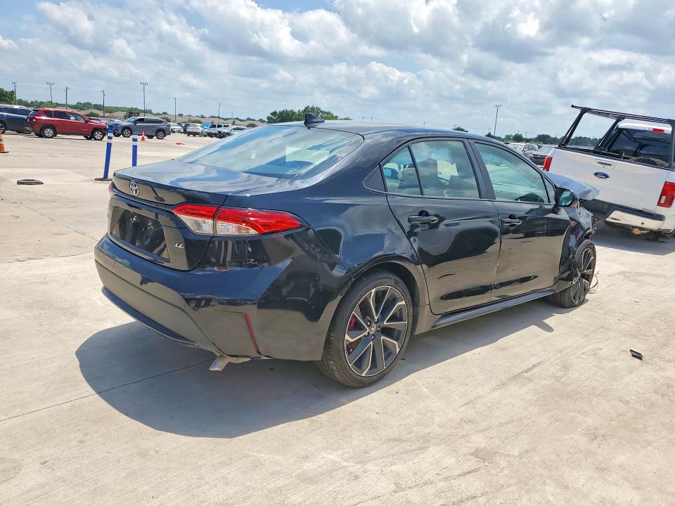 2021 Toyota Corolla VIN 5YFEPMAE3MP232980 COPART salvage auction — FRONT END, TX - CERTIFICATE OF TITLE, sold $600 on 2026-07-14 (photo 3)