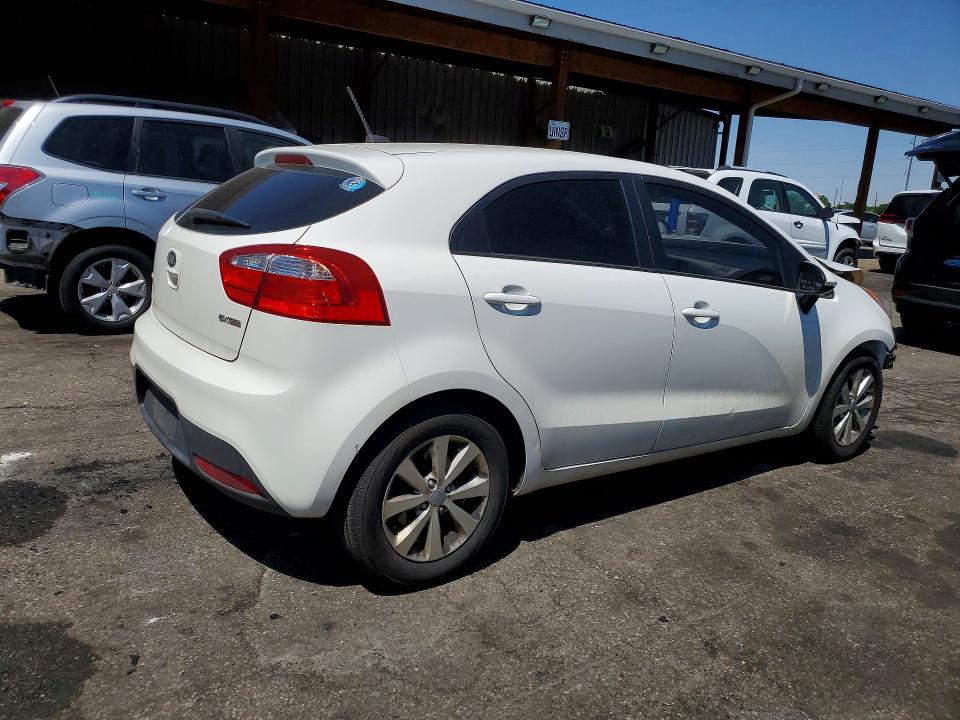 2013 Kia Rio VIN KNADN5A39D6137463 COPART salvage auction — FRONT END, Co - Salvage Title, sold $300 on 2026-07-14 (photo 3)