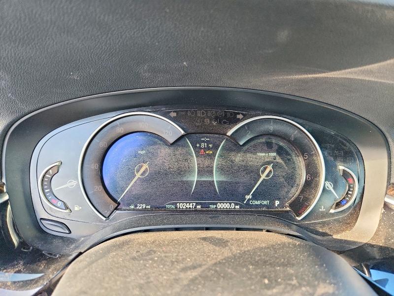 2019 BMW 5er VIN WBAJE5C55KWA98646 COPART salvage auction — NORMAL WEAR, TX - CERTIFICATE OF TITLE, sold $7,600 on 2026-07-30 (photo 9)