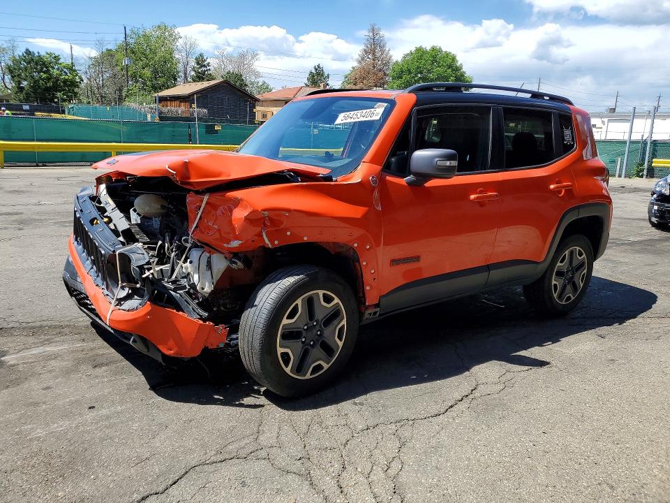 2017 Jeep Renegade VIN ZACCJBCB8HPE52464 COPART salvage auction — FRONT END, Co - Dis/Dlr/Exp Only Clean Title, sold $2,100 on 2026-07-15 (photo 1)