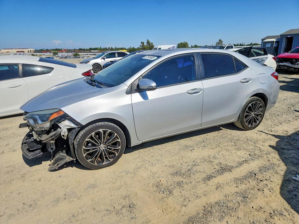 2015 Toyota Corolla VIN 5YFBURHE7FP251064 COPART salvage auction — FRONT END, Ca - Salvage Certificate, sold $3,450 on 2026-07-07 (photo 1)