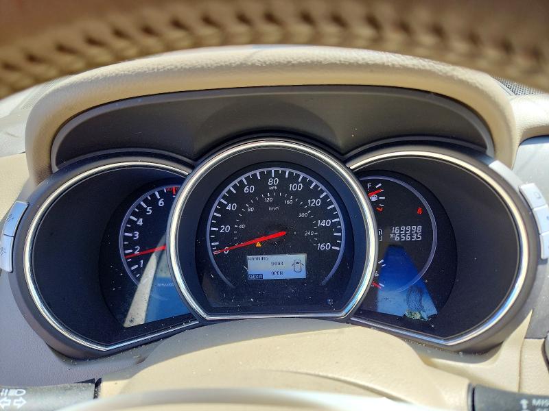2012 Nissan Murano VIN JN8AZ1MW7CW236505 COPART salvage auction — VANDALISM, Pa - Certificate Of Salvage, sold $400 on 2026-07-13 (photo 9)
