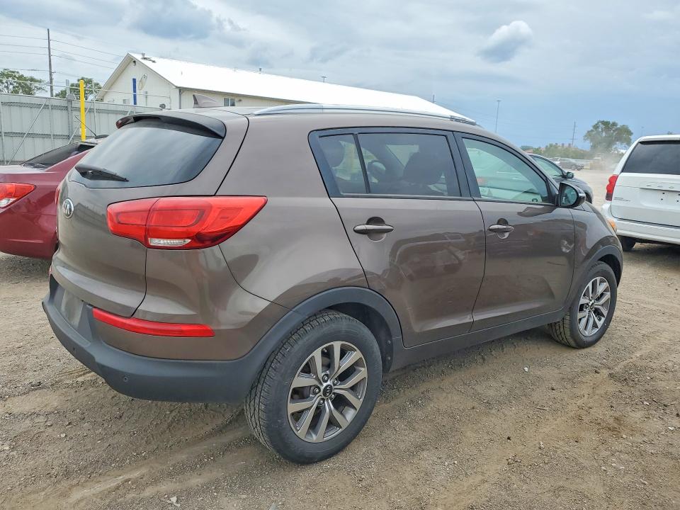 2014 Kia Sportage VIN KNDPB3AC4E7548407 COPART salvage auction — SIDE, Ia - Cert Of Title-Salvage Title, sold $1,700 on 2026-07-06 (photo 3)