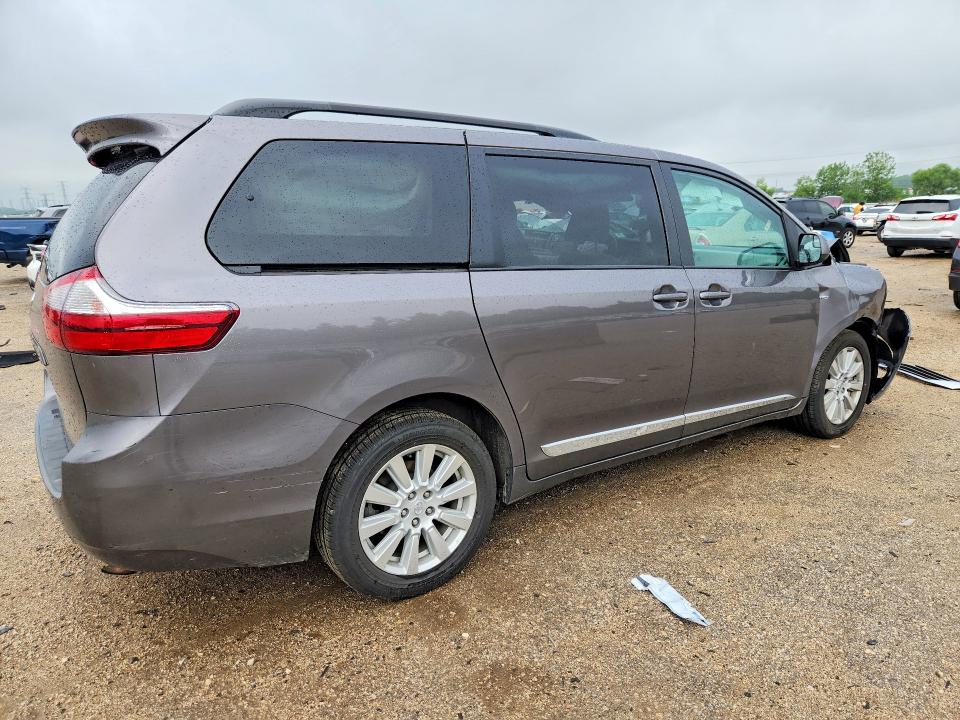 2017 Toyota Sienna VIN 5TDJZ3DC5HS183808 COPART salvage auction — FRONT END, Il - Salvage Certificate, sold $1,100 on 2026-07-28 (photo 3)