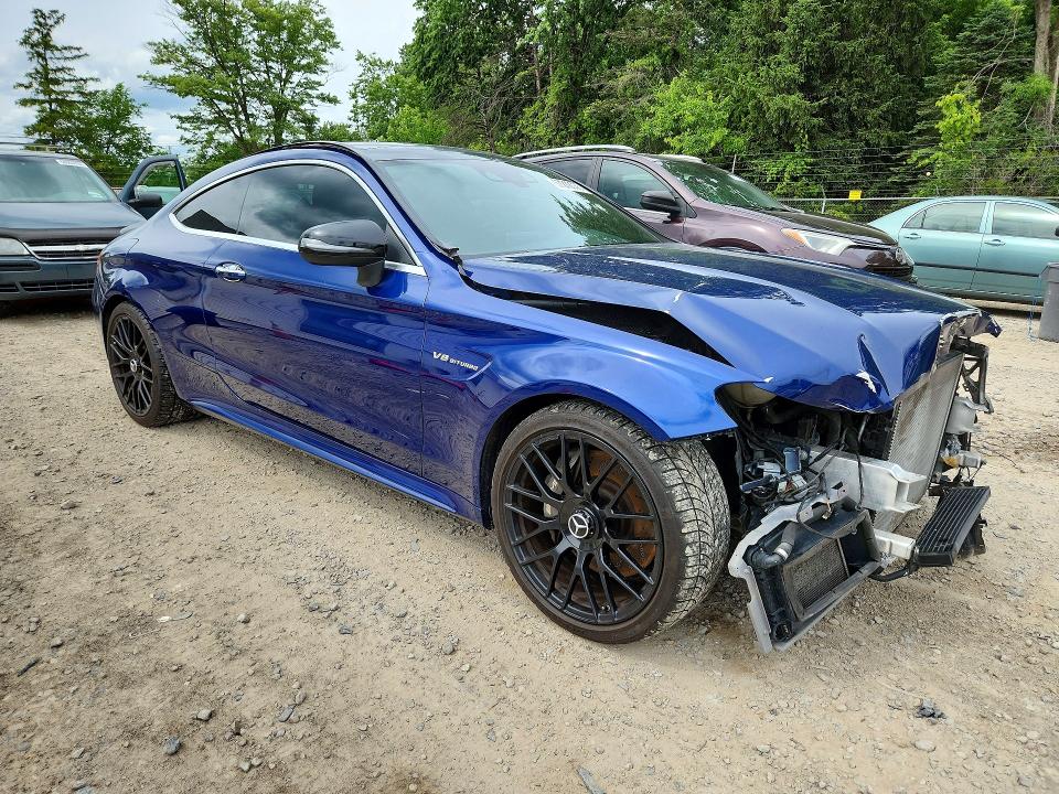 2017 Mercedes-benz C-klasse amg VIN WDDWJ8GB7HF479352 COPART salvage auction — FRONT END, Oh - Cert Of Title-Salvage, sold $14,100 on 2026-07-08 (photo 4)