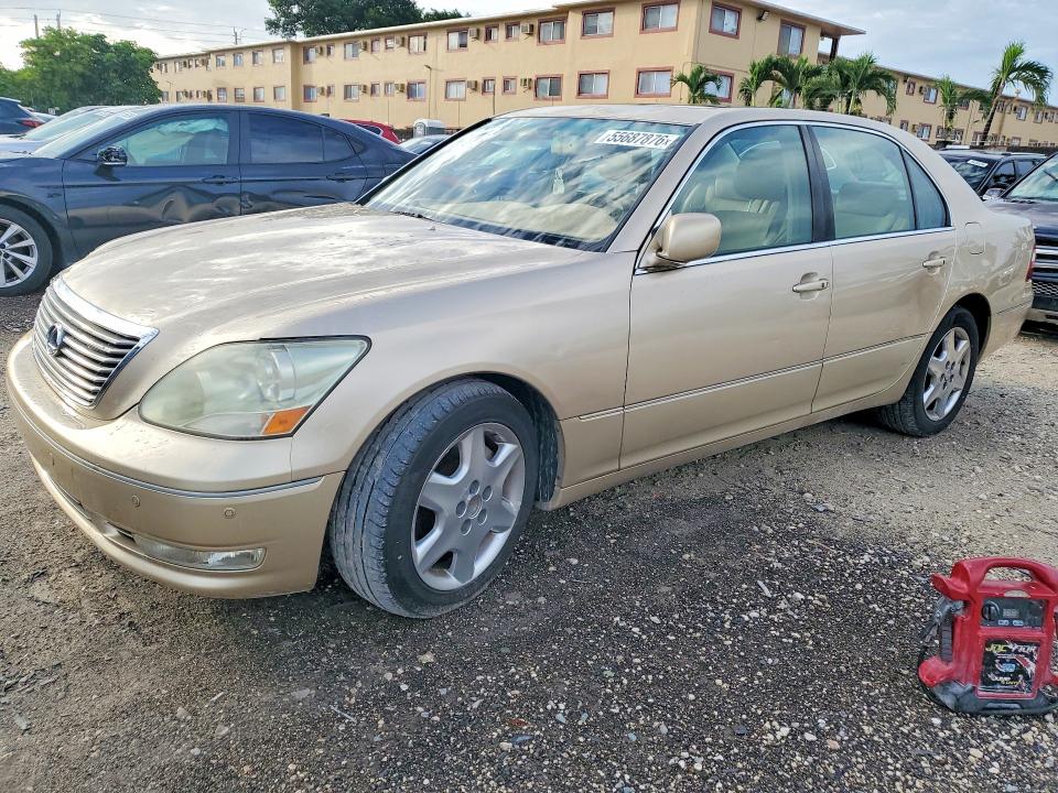 2004 Lexus Ls 430 VIN JTHBN36F640142591 COPART salvage auction — FRONT END, Fl - Certificate Of Title, sold $2,300 on 2026-07-31 (photo 1)