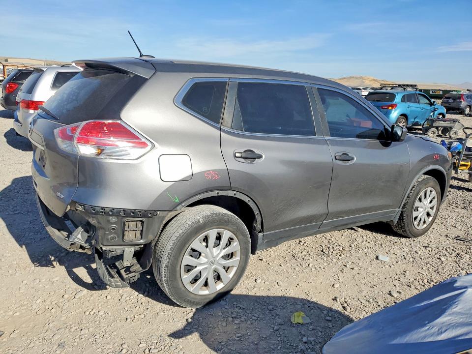 2016 Nissan Rogue VIN JN8AT2MV6GW144015 COPART salvage auction — REAR END, Ut - Salvage Certificate, sold $1,050 on 2026-07-10 (photo 3)