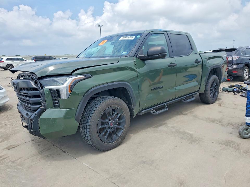 2022 Toyota Tundra VIN 5TFLA5DB8NX035838 COPART salvage auction — FRONT END, Tx - Salvage Vehicle Title, sold $17,300 on 2026-07-13 (photo 1)