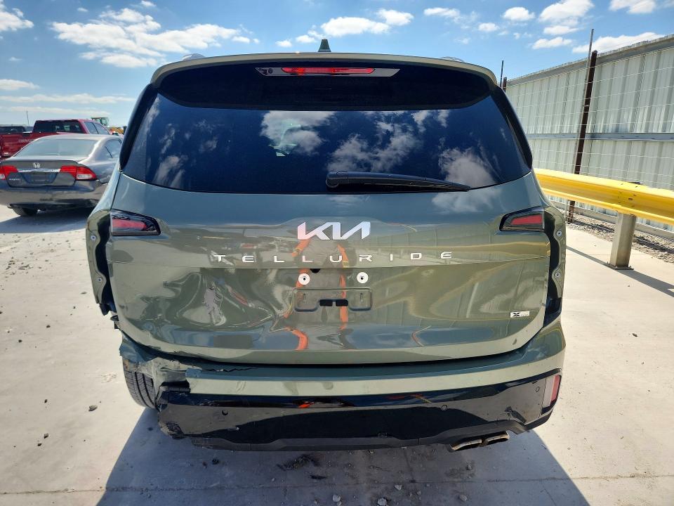 2024 Kia Telluride VIN 5XYP5DGC9RG487553 COPART salvage auction — REAR END, Tx - Salvage Vehicle Title, sold $19,700 on 2026-07-24 (photo 6)