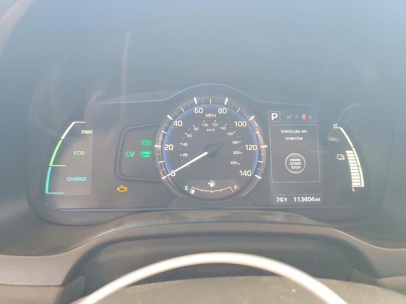 2017 Hyundai Ioniq VIN KMHC65LCXHU049866 COPART salvage auction — FRONT END, CA - SALVAGE CERTIFICATE, sold $2,000 on 2026-07-14 (photo 9)
