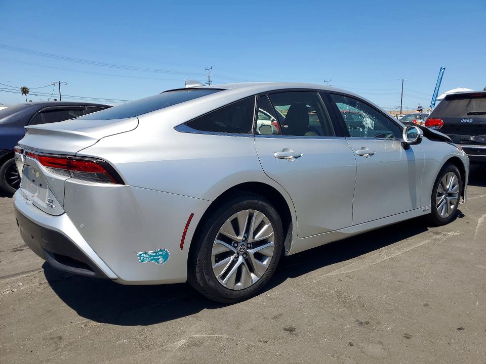 2024 Toyota Mirai VIN JTDAAAAA4RA011699 COPART salvage auction — FRONT END, Ca - Dis/Dlr/Exp Only Clean Title (P), sold $6,200 on 2026-07-08 (photo 3)
