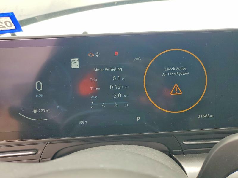 2024 Hyundai Kona VIN KM8HC3AB6RU085844 COPART salvage auction — FRONT END, Tx - Certificate Of Title, sold $8,700 on 2026-07-16 (photo 9)