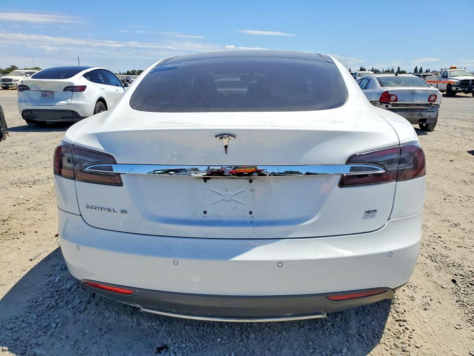 2013 Tesla VIN 5YJSA1CN7DFP24732 COPART salvage auction — FRONT END, Ca - Salvage Certificate, sold $3,100 on 2026-07-16 (photo 6)