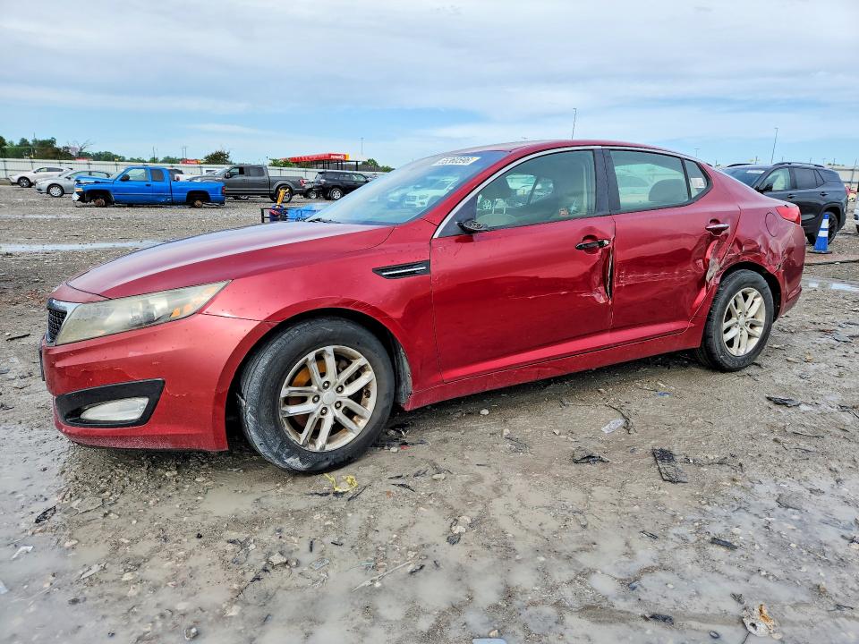 2012 Kia Optima VIN 5XXGM4A75CG012640 COPART salvage auction — SIDE, AR - CERT OF TITLE-SALVAGE, sold $375 on 2026-07-29 (photo 1)