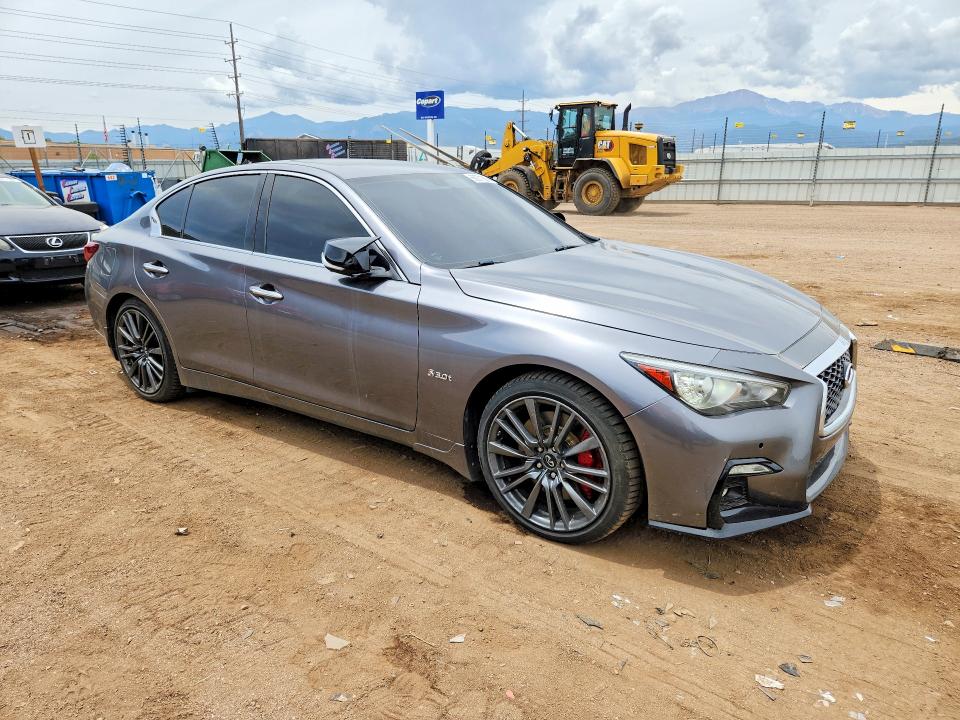 2018 Infiniti Q50 VIN JN1FV7ARXJM700025 COPART salvage auction — FRONT END, Co - Cert Of Title-Rebuilt Salvage, sold $3,950 on 2026-08-03 (photo 4)