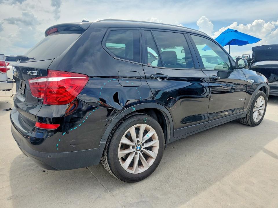 2017 BMW VIN 5UXWX9C33H0W67753 COPART salvage auction — REAR END, TX - SALVAGE VEHICLE TITLE (P), sold $3,250 on 2026-07-16 (photo 3)