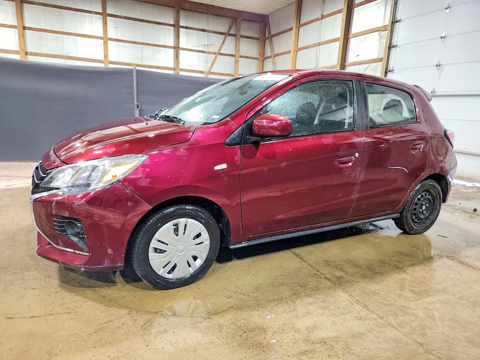 2024 Mitsubishi Mirage VIN ML32AUHJ1RH021421 COPART salvage auction — SIDE, OH - BILL OF SALE-PARTS ONLY (P), sold $1,950 on 2026-07-08 (photo 1)