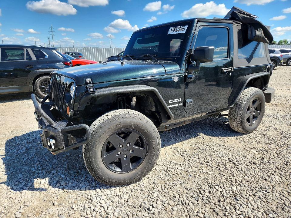 2012 Jeep Wrangler / VIN 1C4AJWAGXCL162009 COPART salvage auction — FRONT END, Oh - Cert Of Title-Salvage, sold $3,050 on 2026-07-02 (photo 1)