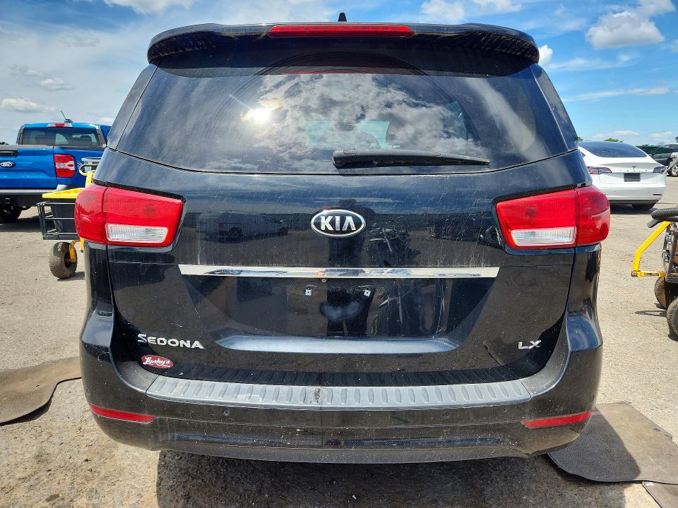 2016 Kia SEDONA VIN KNDMB5C10G6111202 COPART salvage auction — NORMAL WEAR, Wv - Certificate Of Title, sold $3,000 on 2026-07-10 (photo 6)